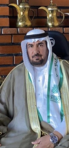 عضو المجلس البلدي سابقاً منصور الرويضي بمنطقة حائل يهنئ القيادة الرشيدة والشعب السعودي بمناسبة اليوم الوطني ٩٢ للبلاد.