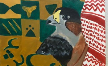 “هي لنا دار” لوحة فنية للفنان التشكيلي حسين محمد عبدلي