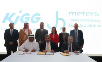 سفير المملكة بالأردن يحضر حفل توقيع اتفاقية بين الشركة الأساسية للإلكترونيات السعودية مع الشركة الأردنية البريطانية المتخصصة بصناعة عدادات الكهرباء الذكية