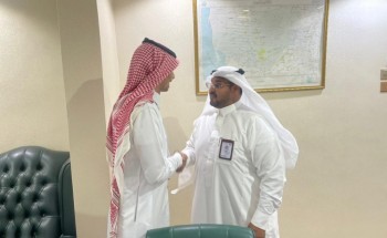 رئيس مركز العالية يستقبل رئيس البلدية ‬ الجديد المهندس يحيى بن علي الشافعي