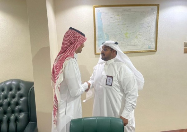 رئيس مركز العالية يستقبل رئيس البلدية ‬ الجديد المهندس يحيى بن علي الشافعي