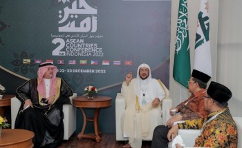 وزير الشؤون الإسلامية يلتقي وزير الشؤون الدينية الإندونيسي بمدينة بالي