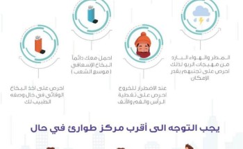 “صحة الرياض” لمرضى الربو: كونوا على حذر في التعامل مع الحالة المطرية
