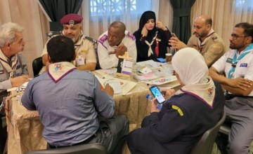 عمرو حمدي يفتتح الملتقى الكشفي العربي الرابع للطرق التربوية