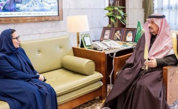 سمو أمير الرياض يستقبل أمين منظمة التعاون الرقمي