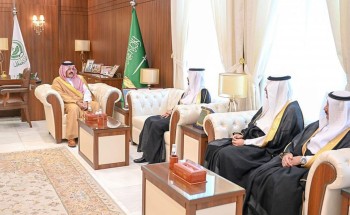سمو الأمير عبدالعزيز بن سعد يستقبل رئيس جامعة حائل ‏