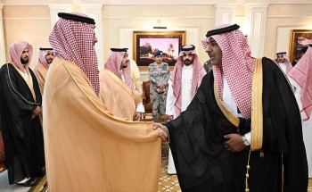 سمو الأمير سعود بن جلوي يستقبل المهنئين بعيد الفطر المبارك