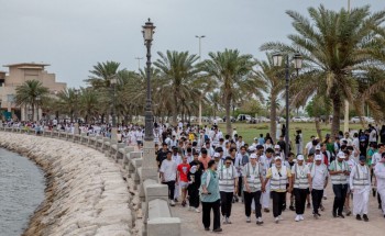 2000 طالب وطالبة بالشرقية يشاركون “أبصر” في مبادرة “هيا نمشي” بالواجهة البحرية بكورنيش الدمام