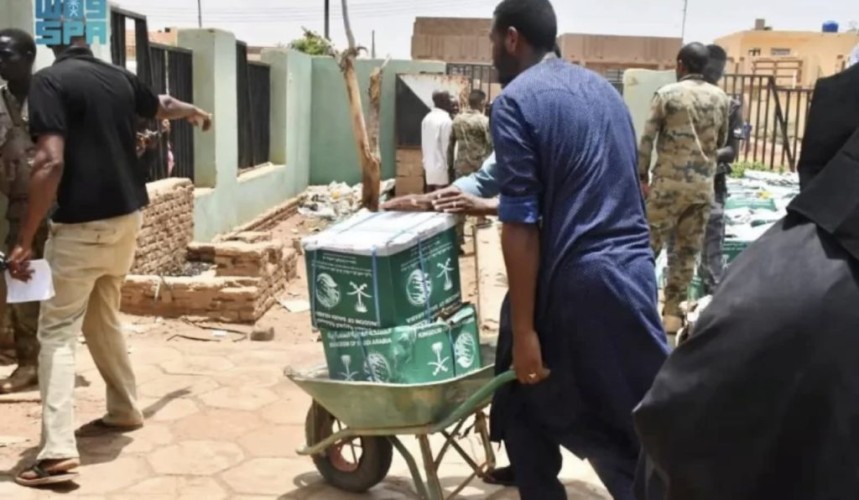 توزيع أكثر من 32 طنًا من السلال الغذائية في محلية كرري بولاية الخرطوم في السودان