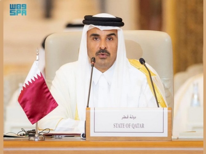 أمير قطر ينوّه بجهود المملكة لعقد القمة العربية الإسلامية المشتركة غير العادية في وقت حاسم في تاريخ المنطقة