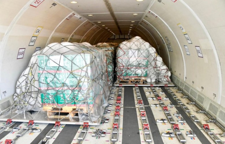 مغادرة الطائرة الإغاثية السعودية الثانية لإغاثة الشعب الفلسطيني في قطاع غزة