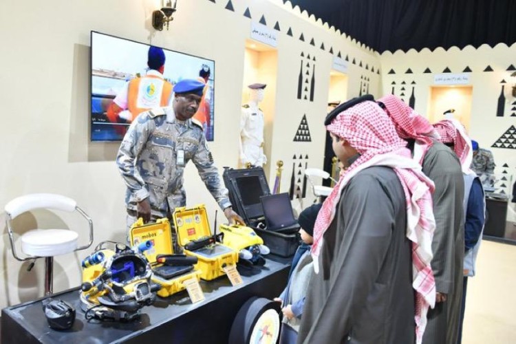 حرس الحدود يشارك ضمن معرض وزارة الداخلية واحة الأمن في مهرجان الملك عبدالعزيز للإبل بالصياهد