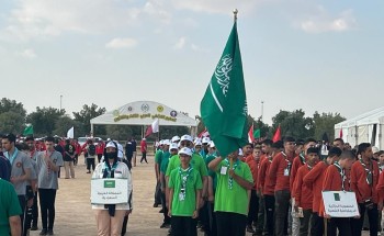 كشافة تعليم الطآئف يشاركون ضمن الوفد الكشفي السعودي في المخيم الكشفي  بدولة الإمارات