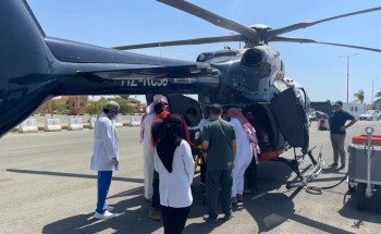 مستشفى القنفذة العام يتمكن من إنقاذ حياة ثمانينية بعد نقلها لمستشفى الملك فهد بجدة عبر الاخلاء الطبي الجوي