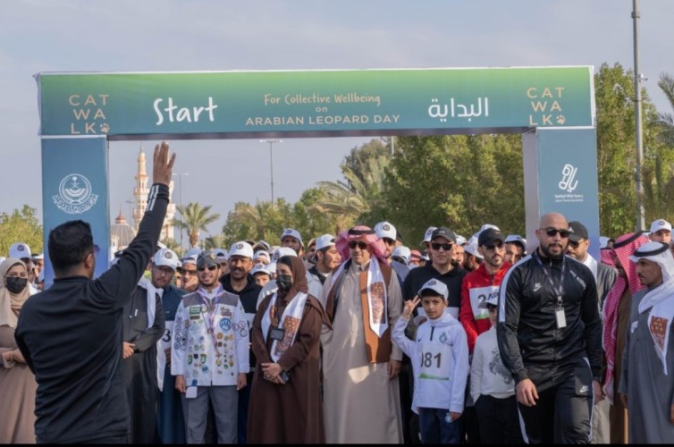 إمارة الحدود الشمالية تنظَّم فعاليات مبادرة “كات ووك” بمناسبة اليوم العالمي للنمر العربي