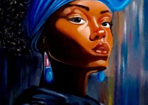 “الشخصية الافريقية” .. لوحة فنية للفنانة التشكيلية المبدعة الأستاذة العنود الحمزي