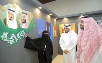 نيابة عن سمو الأمير فيصل بن خالد بن سلطان وكيل إمارة الحدود الشمالية يفتتح معرض الفنانين التشكيليين في المنطقة وكالة الأنباء السعودية
