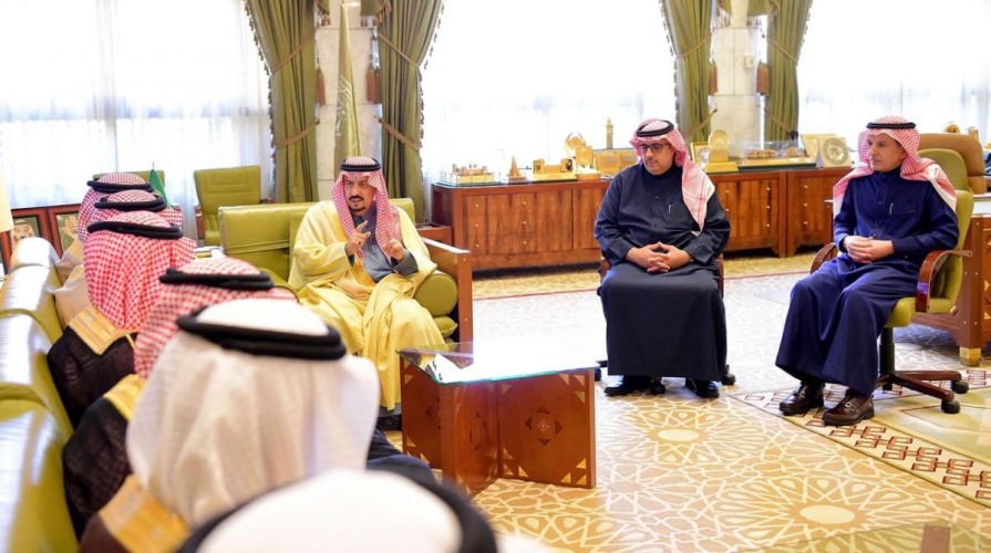 سمو أمير منطقة الرياض يستقبل وكلاء المحافظات ورؤساء المراكز المعينين بالمنطقة