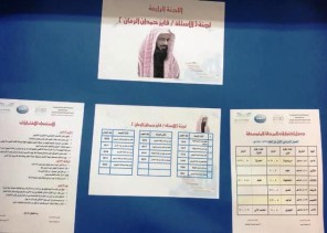 آفاق المستقبل تزين قاعات الاختبار بصور أمير الجوف و نائبه