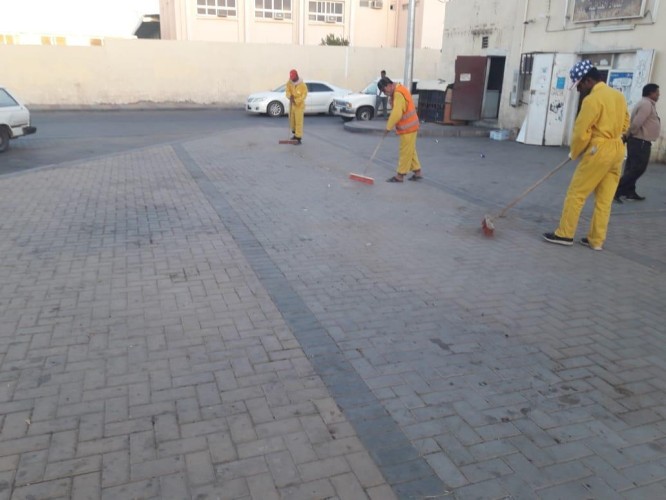 بلدية تيماء تطلق حملة نظافة شاملة بالمحافظة