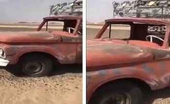 بالفيديو.. تعرف على قصة سيارة تركها صاحبها في الصحراء بعفيف وعاد إليها بعد 50 عاما!
