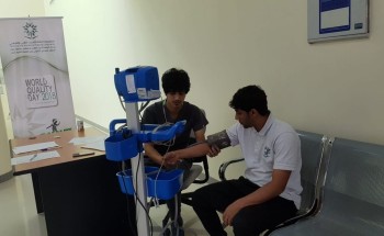 قسم المختبر بمستشفى املج العام يقيم حملة تبرع بالدم