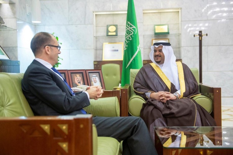 سمو أمير الرياض بالنيابة يستقبل سفير النمسا لدى المملكة