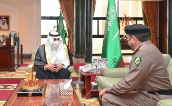 سمو أمير منطقة تبوك يستقبل مدير المرور بالمنطقة سمو أمير منطقة تبوك يستقبل مدير المرور بالمنطقة