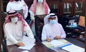 اتفاقيه شراكة بين نادي فيد الرياضي وثانوية المنتزه بحائل