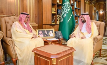 أمير منطقة جازان يستقبل رئيس اللجنة الوطنية للجان العمالية