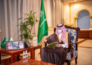 سمو الأمير فيصل بن نواف يستقبل رئيس ووكلاء جامعة الجوف