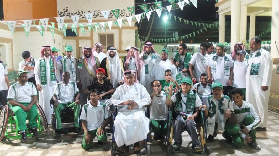 ذوي الاعاقة بالطائف يحتفل باليوم الوطني 89 للمملكة