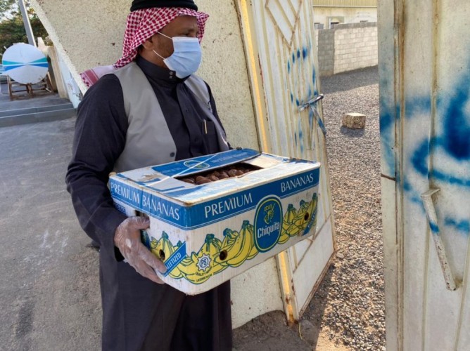 الجمعية الخيرية بنجران تستقبل مساعدات غذائية