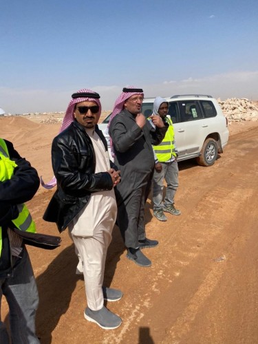 أمين حفر الباطن يتفقد مشروع تصريف مياه الأمطار ودرء أخطار السيول