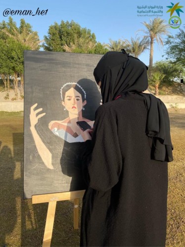 ملتقى همسات للفنون التشكيلية بمدينة جواثا السياحية