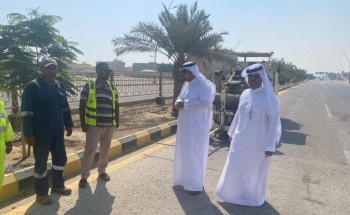 رئيس بلدية الخفجي يتفقد المشاريع التي تنفذها البلدية ويشدد بضرورة العمل على أفضل المقاييس الفنية والجودة في التنفيذ رئيس بلدية الخفجي يتفقد المشاريع التي تنفذها البلدية ويشدد بضرورة العمل على أفضل المقاييس الفنية والجودة في التنفيذ