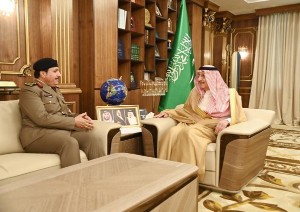 سمو أمير منطقة جازان يستقبل مدير الأمن العام