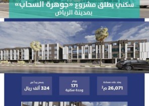 “سكني” يُطلق مشروع “جوهرة السحاب” لمستفيديه بالرياض لتوفّير 171 شقة سكنية “سكني” يُطلق مشروع “جوهرة السحاب” لمستفيديه بالرياض لتوفّير 171 شقة سكنية
