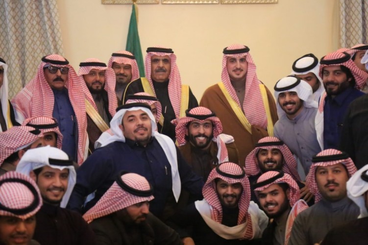 زيارة أمير الجوف للوجيه رجل الأعمال مبارك قعيّدالبيت الشراري