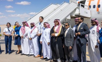 سمو محافظ حفر الباطن يشهد تدشين أولى الرحلات الدولية من مطار القيصومة الدولي سمو محافظ حفر الباطن يشهد تدشين أولى الرحلات الدولية من مطار القيصومة الدولي