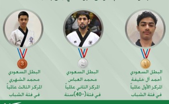 التايكوندو السعودي يحقق ذهبية العالم في أول بطولة عالم افتراضية