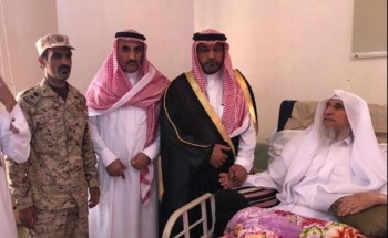 أمير الفوج السادس عشر يقدم واجب العزاء للشيخ بن براك