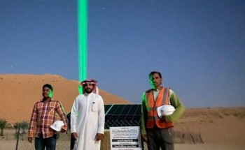 إنارة صحراء النفود الكبير بحائل لإرشاد التائهين