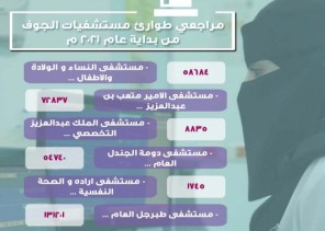 ‏367062 مستفيد من خدمات الطوارئ بمستشفيات صحة الجوف