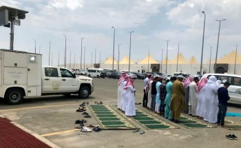 “الأمر بالمعروف” بمدينة الباحة تفعّل المصلى المتنقل في المجمع الأكاديمي للبنات.