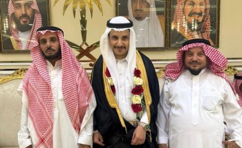 عريس جبل منجد “عبدالرحمن القرادي ” يحتفل بزفافه في قاعة الملكة بمحافظة هروب