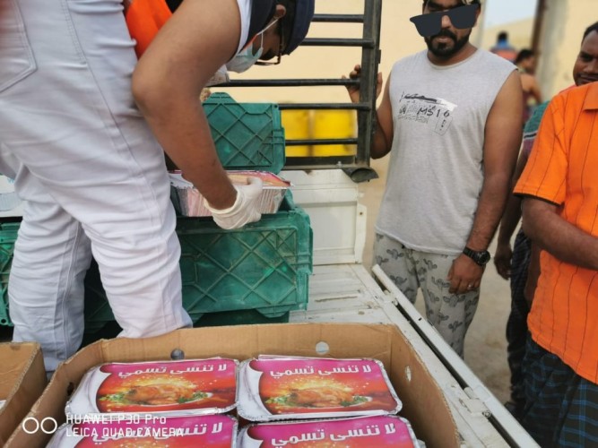فريق سواعد الخير التطوعي بالعالية ينفذ مبادرة (لك مثل أجري)