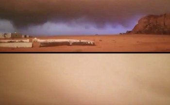 فيديو.. رصد سحابة غريبة تحجب الأفق في محافظة عفيف