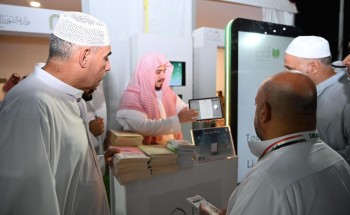 الشؤون الإسلامية تقدم خدماتها التوعوية والإرشادية لضيوف الرحمن بمدينة الحجاج في أبو عجرم
