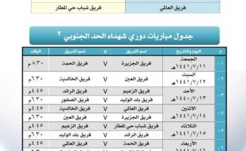 “بلدية حازمي بيشة” تطلق بطولة شهداء الحد الجنوبي2